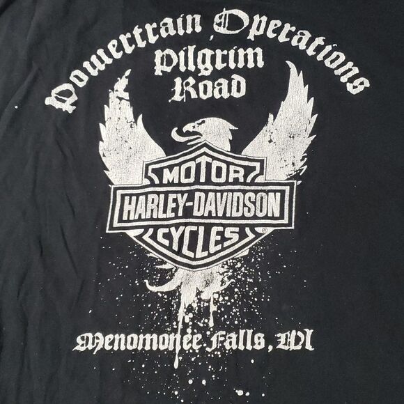 Harley-Davidson Powertrain Operations Pilgrim Road Menomonee Falls WI T-Shirt XL - Picture 5 of 6